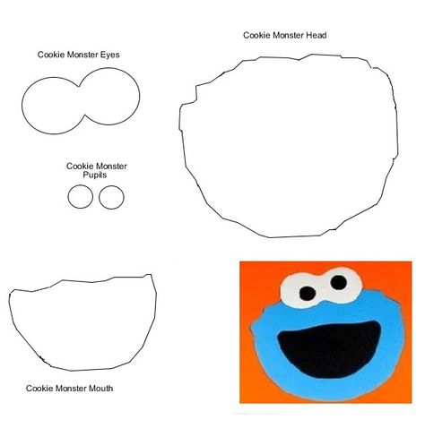 Cookie Monster SVG Cookie Monster Party Games, Cookie Monster Template, Feltboard Stories, Sesame Street Crafts, Cookies Monster, Cookie Monster Costume, Cookie Monster Birthday Party, The Cookie Monster, Monster Svg