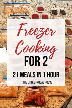 Meals In Bulk, Cooking For 2, Meals For 2, Freezer Dinners, Freezer Friendly Meals, Freezable Meals, Freezer Meal Planning, Make Ahead Freezer Meals, Healthy Freezer Meals