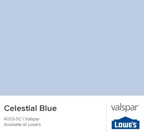 Valspar-Celestial-Blue-4003-5C Valspar Blue, Kids Bedroom Flooring, Valspar Paint Colors, Guest Bedroom Remodel, Kids Bedroom Remodel, Valspar Paint, Perfect Paint Color, Blue Paint Colors, Bedroom Remodel