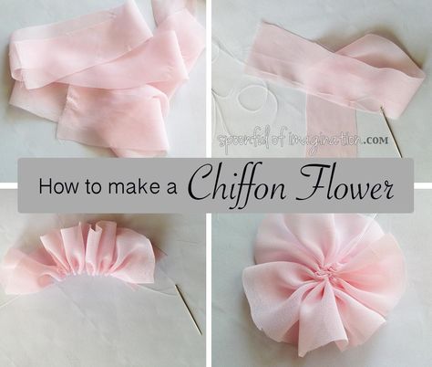 Let me show you how to make chiffon flowers and give you a few ways you can use them! Material Flowers Diy, Chiffon Ribbon Crafts, How To Make Material Flowers, How To Make Chiffon Flowers, Diy Material Flowers, Diy Chiffon Flowers, Material Flowers How To Make, Chiffon Flowers Diy, Diy Fabric Flowers Tutorial