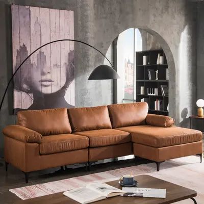 Buy Sectional Sofas Online at Overstock | Our Best Living Room Furniture Deals Sofa Convertible, Cheap Couch, Leather Couches Living Room, Suede Sofa, Living Room Furniture Styles, Leather Chaise, Shaped Sofa, L Shaped Couch, Sectional Sofa Couch