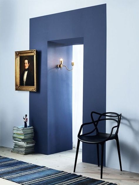 Diy Casa, Blue Room, Decor Minimalist, Blue Walls, Making Room, Wall Paint, Interior Paint, Home Fashion, 인테리어 디자인