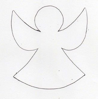 Make a chain of angels to wrap around your Christmas tree or use to decorate your packages. A single one also makes a great gift card. Angel Patterns Printable, Angel Template Free Printable, Angel Template, Sew Christmas, Angels Christmas, Paper Angel, Angel Crafts, Creation Deco, Christmas Templates