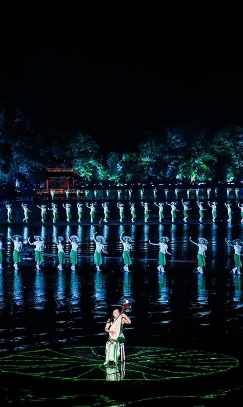 Water Stage Design, Water Performance, Concert Stage Design, Tourist Center, Hangzhou China, Performance Stage, Theater Performance, Outdoor Performance, Time Photography