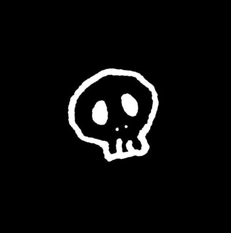 Watermark Ideas, Skull Icon, Y2k Icons, Black And White Instagram, Black App, Doodle Icon, Phone Inspiration, Widget Icon, Black And White Wallpaper