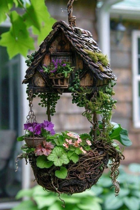 Detail Arsitektur, Jardim Diy, Corner Ideas, Garden Corner, نباتات منزلية, Fairy House Diy, Fairy Garden Designs, Fairy Garden Crafts, Faeries Gardens