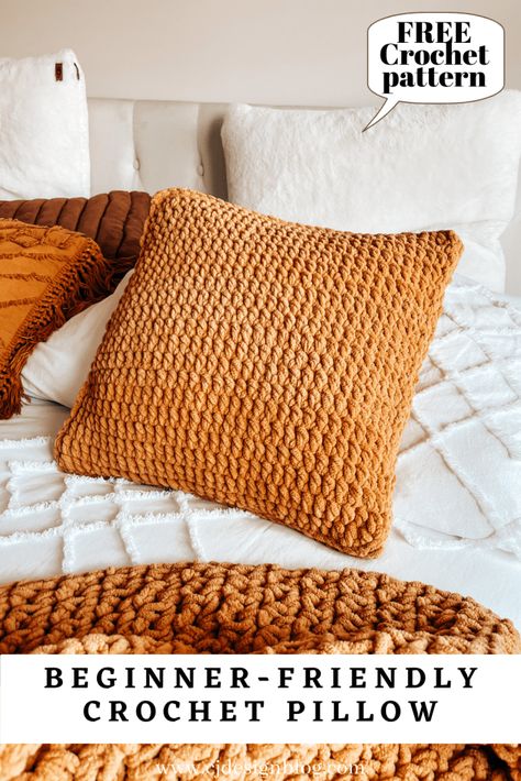 Crochet A Pillow, Crochet Pillow Case Pattern, Diy Crochet Pillow, Cj Design, Pillow Cover Crochet Pattern, Crochet Pillow Patterns Free, Crochet Pillow Cases, Pillow Covers Pattern, Crochet Pillow Cover