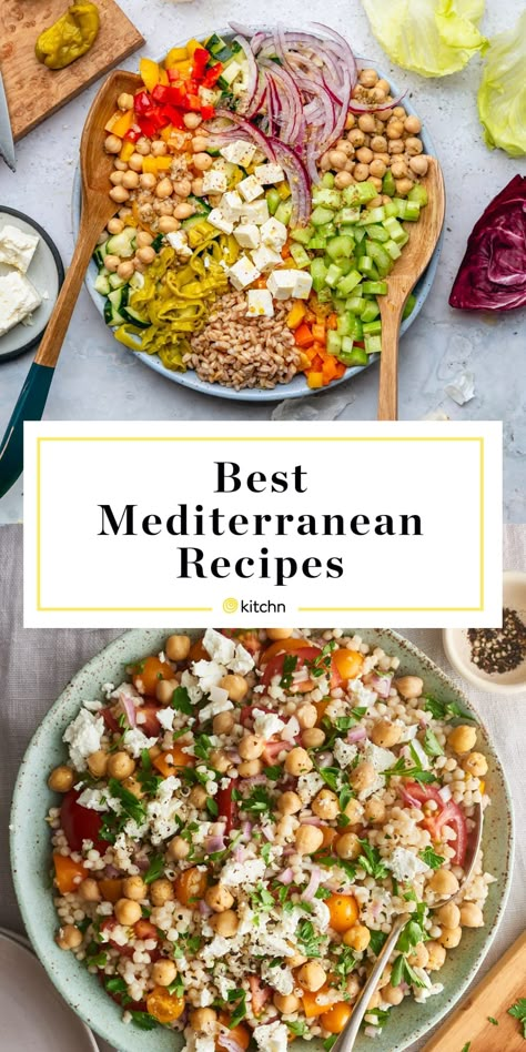 Mediterranean Recipes Healthy, Mediterranean Diet Recipes Dinners, Mediterranean Diet Meal Plan, Easy Mediterranean Diet Recipes, Mediterranean Diet Plan, Resep Diet, Mediterranean Dishes, Mediterranean Diet Recipes, Recipes To Make