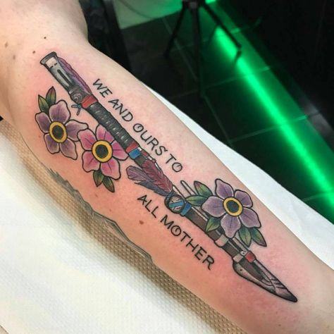 Horizon Zero Dawn Tattoo, Dawn Tattoo, West Tattoo, Video Game Tattoos, Nerd Tattoo, Movie Tattoos, Geek Tattoo, Forbidden West, Gaming Tattoo