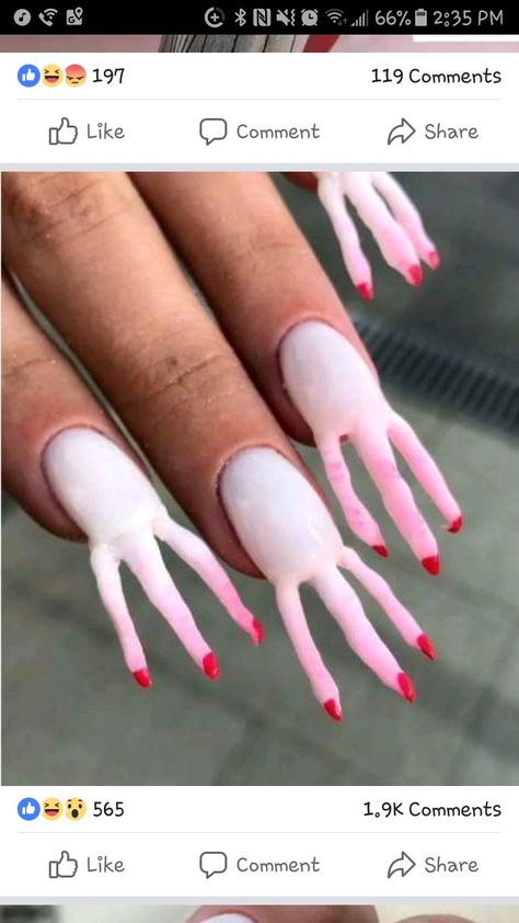 Fail Nails, Bad Nails, Crazy Nail Designs, Crazy Nail Art, Easy Nails, Crazy Nails, Nail Swag, White Nail, Nail Designs Spring