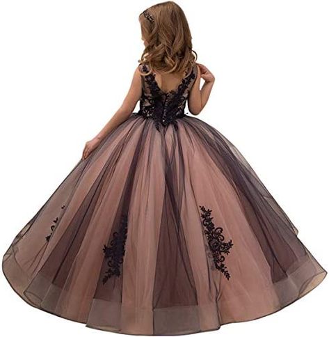 Sleeveless Ball Gown, Long Flower Dress, Sleeveless Flower Girl Dresses, Girls Dresses Online, Lace Ball Gowns, Girls Pageant Dresses, Princess Ball Gowns, Flower Girl Dress Lace, Pageant Dress