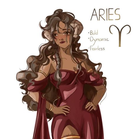 Aries in my style! ONE OUT OF 12 DONE🙇🏻‍♀️ . The hair is actually more detailed than u think,I took 3 days for this . . . . #art #artstyle #zodiacs #zodiacschallenge #illustrations #astrology Aries Hair, Aries Style, Art Style, Zodiac Signs, Astrology, Gif, Illustrations, My Style, Hair