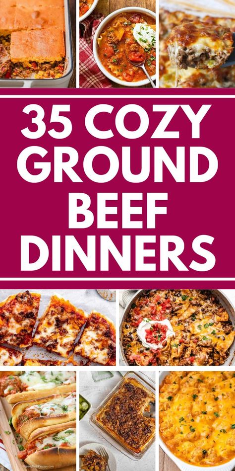 dinner ideas with hamburger meat ground beef Ground Beef Comfort Food, Quick Easy Hamburger Meat Recipes, Beef Comfort Food, Best Taco Meat Recipe, Ground Beef Dinners, Comfort Food Dinners, Hamburger Meat Recipes Easy, Sirloin Steak Recipes, Ground Beef Dinner