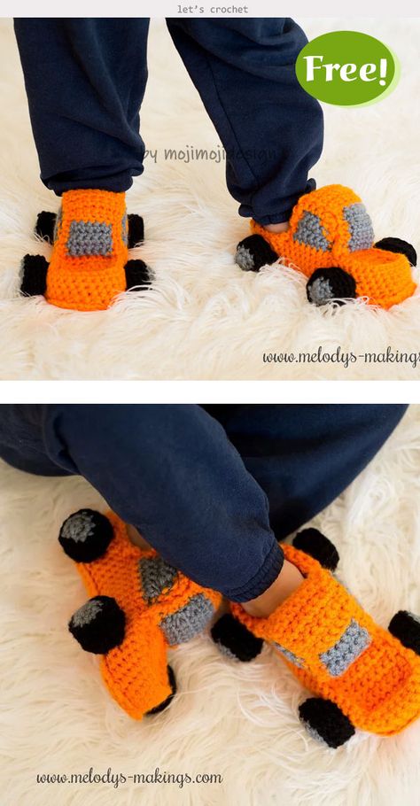 Monster Truck Slippers Crochet Free Pattern #freecrochetpatterns  #crochetslippers  #crochetcar  #crochetbooties Slippers Crochet Free Pattern, Crochet Booties Pattern, Crochet Monster, Crocheted Slippers, Slippers Crochet, Crochet Slippers Free Pattern, Crochet Baby Booties Pattern, Debbie Macomber, Crochet Monsters