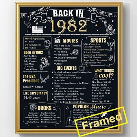 High School Class Reunion Ideas, October Birthday Party, 90th Birthday Party Decorations, 90th Birthday Ideas, 80th Birthday Party Ideas, High School Class Reunion, Black And Gold Frame, 90th Birthday Decorations, 60 Year Anniversary