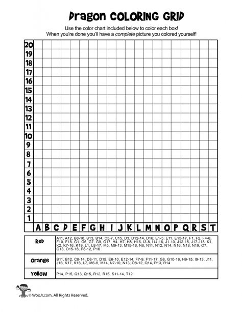 Mystery Picture Grid Coloring Pages - Fantasy & Fairy Tales | Woo! Jr. Kids Activities Pictures Of Candy Corn, Grid Coloring, Coordinate Grid, Christmas Mystery, Halloween Mystery, Coloring Worksheets, Coordinate Plane, Geography Lessons, Mystery Pictures