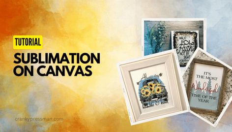 Sublimation On Canvas - How To Do It (2 Easy Methods) Sublimation On Canvas, Laminate Sheets, Butcher Paper, Synthetic Materials, Sublimation Paper, Cricut Projects, Dollar Stores, Sublimation Printing, How To Use