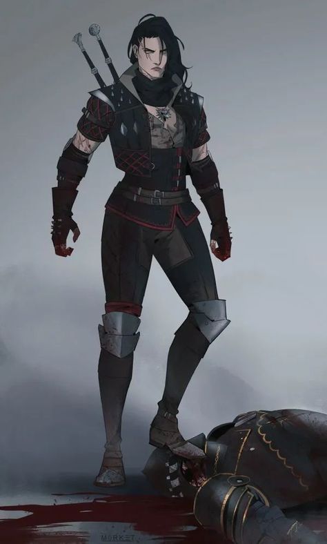 The Witcher Female Character, Witcher Oc Art, Witcher Oc, Blood Hunter, Wolf Character, Witcher Art, Female Character Concept, Dungeons And Dragons Characters, D&d Dungeons And Dragons