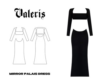 PDF Digital sewing pattern for Mirror Palais Dress. Mirror Palais Sewing Pattern, Mirror Palais Dress, Mirror Palais, Sewing Projects Clothes, Creation Art, Fashion Sewing Pattern, Dress Sewing Pattern, Dress Sewing, Fashion Sewing