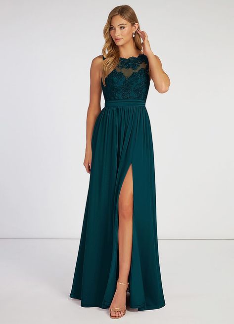 Brides Maid Dresses, Ink Blue Bridesmaid Dresses, Peacock Bridesmaid Dresses, Bridesmaids Gown, Dark Green Bridesmaid Dress, Bridesmaid Dresses Azazie, Azazie Dresses, Emerald Green Dresses, Blue Bridesmaid Dress