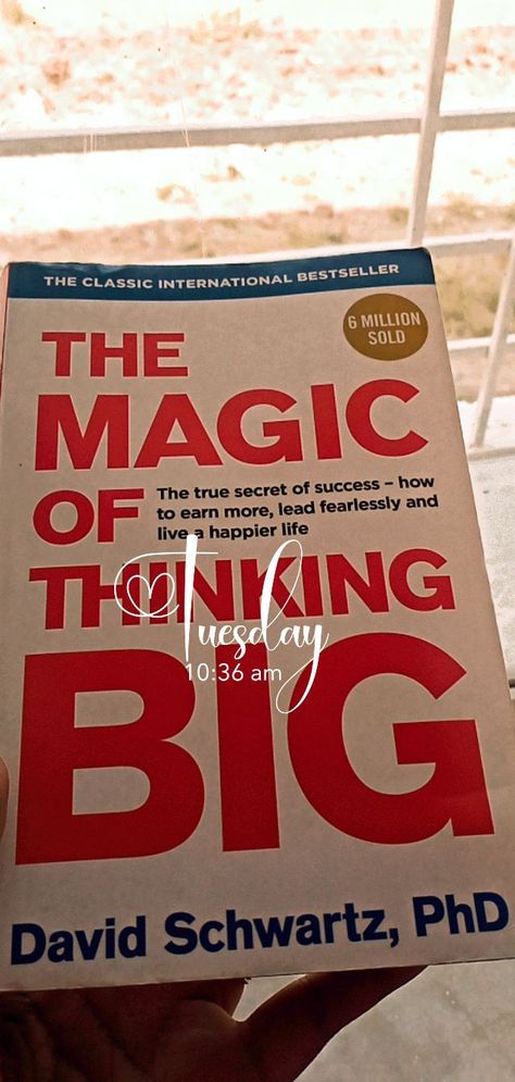 The magic of thinking Big ✨read read read🌼 The Magic Of Thinking Big, Read Read Read, Think Big, Secret To Success, Happy Life, Best Sellers, Book Lovers, The Magic, Reading