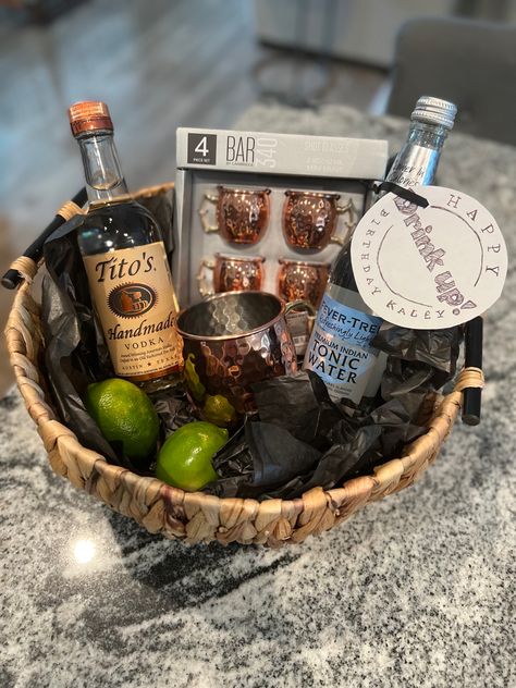 Michelob Ultra Gift Basket, Stock The Bar Gifts, Raffle Basket Ideas For Adults Alcohol, Titos Vodka Gift Basket Ideas, Margarita Gift Basket Ideas Diy, Vodka Basket Gift Ideas, Thank You Basket Ideas Men, Alcohol Basket Ideas For Raffle, Vodka Gift Basket Ideas