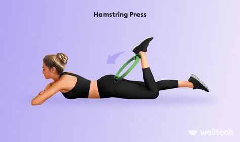 Pilates Circle Ring Exercises, Pilates Ring Workout, Ring Exercises, Pilates Ring Exercises, Rings Workout, The Magic Circle, Pilates Benefits, Exercises For Beginners, Hamstring Workout