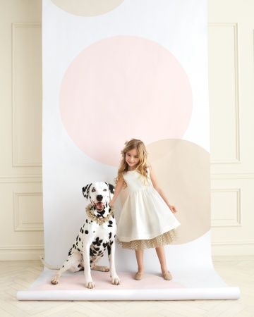 blush & nude confetti dot backdrop for a photobooth Ceremony Backdrop Indoor, Diy Wedding Photo Booth, Diy Photo Booth Backdrop, Foto Kids, Photo Booth Backdrop Wedding, Party Fotos, Booth Backdrops, Garland Backdrops, Simple Artwork