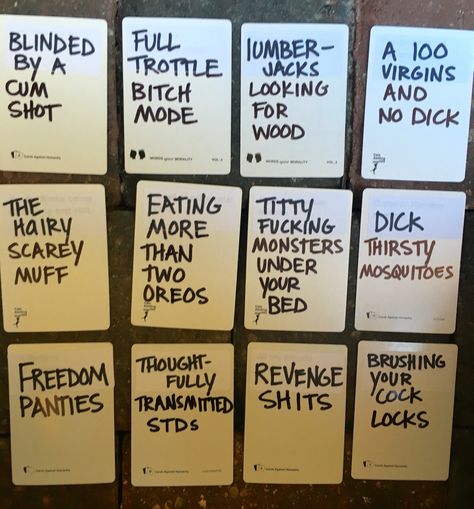 Hilarious and creative ideas for blank cards in cards of humanity game or DIY your own deck of cards against humanity Speak Out Phrases, Diy Cards Against Humanity, Adult Game Night Party, Funniest Cards Against Humanity, Cards Against Humanity Funny, Cards Of Humanity, Cards Against Humanity Game, Mouth Game, Adult Game Night