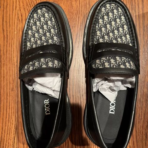 Tried It On Once Indoors, Brand New, Including The Original Box. Dior Loafers, Men Dior, Black Men Street Fashion, Knight Rider, Men's Shoe, Men Street, Dior Shoes, Men Fashion Casual Outfits, Slip Ons