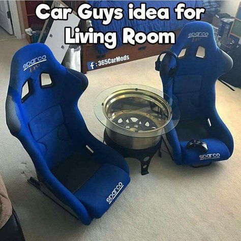 Car Guy Room, Guy Room Ideas, Guy Room, Car Furniture, Motorcycle Garage, Garage Shop, Gaming Room, Diy Car, Car Guys