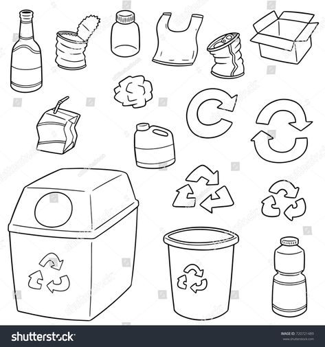 vector set of recycle garbage #Ad , #AFFILIATE, #set#vector#garbage#recycle Garbage Recycling, Furniture Design Sketches, Art Terms, Cute Food Drawings, Easy Doodles Drawings, Doodle Illustration, Drawing Projects, Food Drawing, Cute Little Drawings