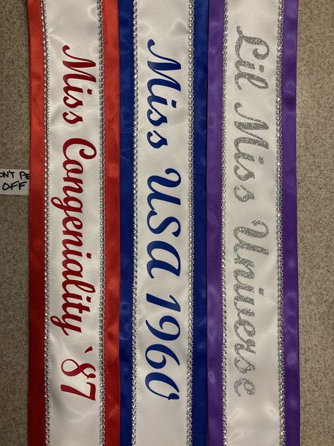 Pageant Sash, Birthday sash, Beauty pageant Sash, Argentina, Miss Universe, Miss Understood, Group Costume, Miss USA Any Color any wording https://etsy.me/37SAki2 #personalizedribbon #customsash #promqueen #wedding Beauty Pageant Sashes, Miss Understood, Sash Design, Sash Bachelorette, Pageant Sashes, Personalized Sash, Bachelorette Party Decor, Miss Texas, Halloween Costume Props