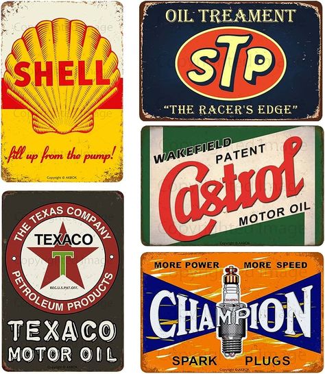 Man Cave Shop, Station Essence, Vintage Garage, Cool Garages, Garage Man Cave, Auto Poster, Retro Tin Signs, Pub Decor, Garage Signs