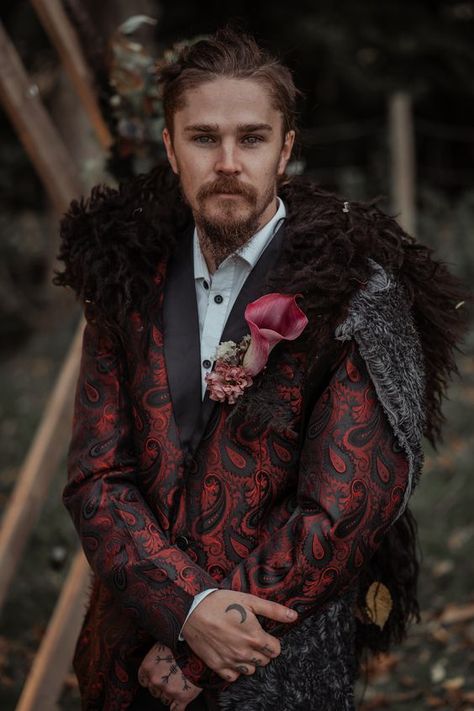 Viking Groomsmen Attire, Norse Groom Attire, Viking Wedding Tuxedo, Viking Wedding Outfit Men, Viking Wedding Groom, Viking Wedding Mens Clothing, Mens Viking Wedding Attire, Fantasy Wedding Groom Outfit, Viking Wedding Suit