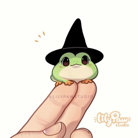 Frog Drawing, Images Kawaii, Cute Kawaii Animals, Frog Art, Cute Animal Drawings Kawaii, Cute Doodles Drawings, Cute Doodle Art, Mini Drawings, Kawaii Animals