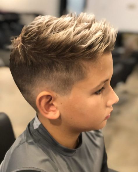 Boy Fohawk Haircut, Boys Hear Cut, Boys Long Hair On Top Short On Sides, Long Top Short Sides Boys Haircut, Boy Longer Haircut, Boys Haircut Short On Sides Long On Top, Short Boy Haircuts Male, Boys Hair Short Sides Long Top, 2023 Boys Haircut Trends