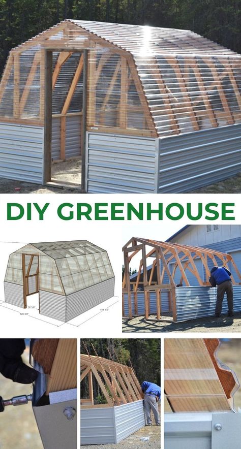 Greenhouse Panels, Truck Garden, Diy Greenhouse Plans, Build A Greenhouse, Backyard Greenhouse, Alpine Plants, Greenhouse Plans, Garden Types, Diy Greenhouse