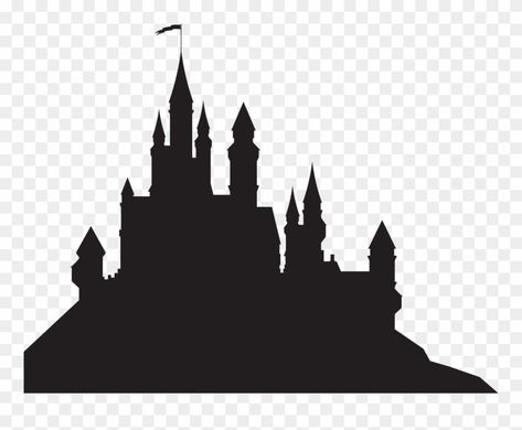 Tangled Castle, Hogwarts Castle Silhouette, Rapunzel Castle, Wall Png, Castle Png, Disney Silhouette Art, Disney Activities, Castle Silhouette, Castle Drawing