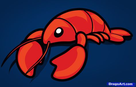 how to draw a lobster for kids Lobster Drawing, Draw Animals For Kids, Lobster Party, Kitten Drawing, Draw Animals, Drawing Guide, Artists For Kids, Guided Drawing, Step Drawing