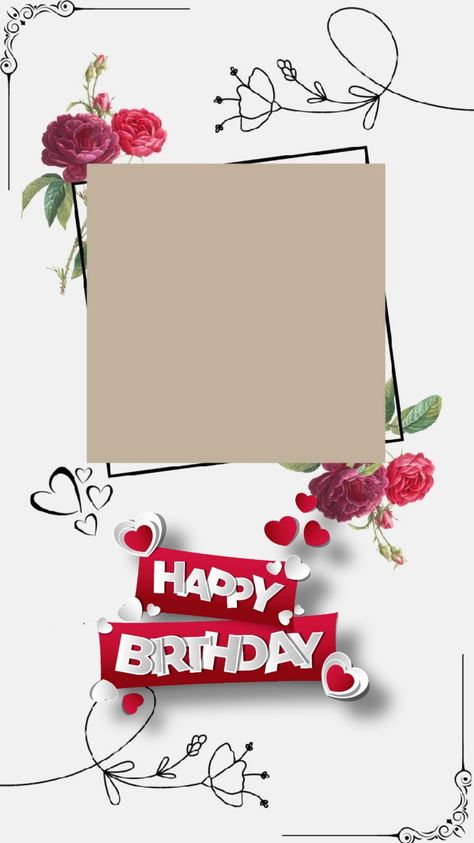 Happy Birthday Frame Video, Happy Birthday Video Background, Bday Background, Happy Birthday Icons, Happy Birthday Status, Birthday Icon, Happy Birthday Wishes Photos, Happy Birthday Wallpaper, Happy Birthday Template