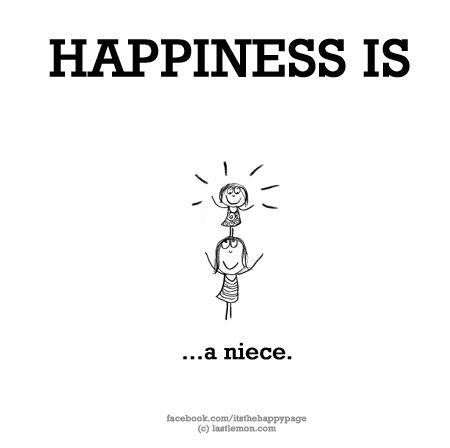 No. 840 What makes YOU happy? Let us know here http://lastlemon.com/happiness/ and we'll illustrate it. Aunt Things, Cartoon Sayings, Niece Quotes From Aunt, I Love My Niece, Auntie Life, Auntie Quotes, Niece Quotes, Last Lemon, Aunt Quotes