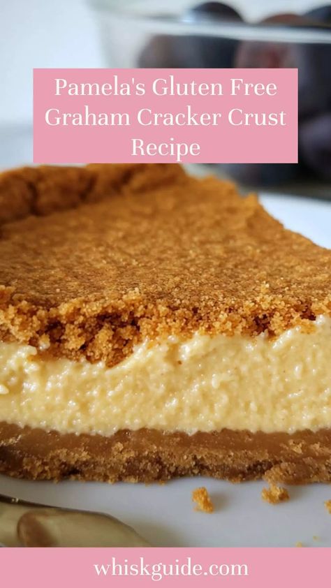 Pamela’s Gluten Free Graham Cracker Crust Recipe – Whisk Guide 9x13 Graham Cracker Crust Recipe, Gluten Free Graham Cracker Crust Recipe, Gluten Free Graham Cracker Crust, Gf Graham Crackers, Graham Pie, Gram Crackers, Graham Cracker Crust Recipe, Gluten Free Graham Crackers, Butter Alternative