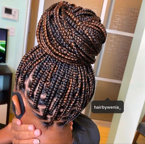 Box Braids In A Bun Black Women, Not Less Box Braids, Knotless Braids For Black Women, Braids Color Ideas, Braid Color Ideas, Knotless Braids Color, Braids Color, Colored Box Braids, Colored Braids