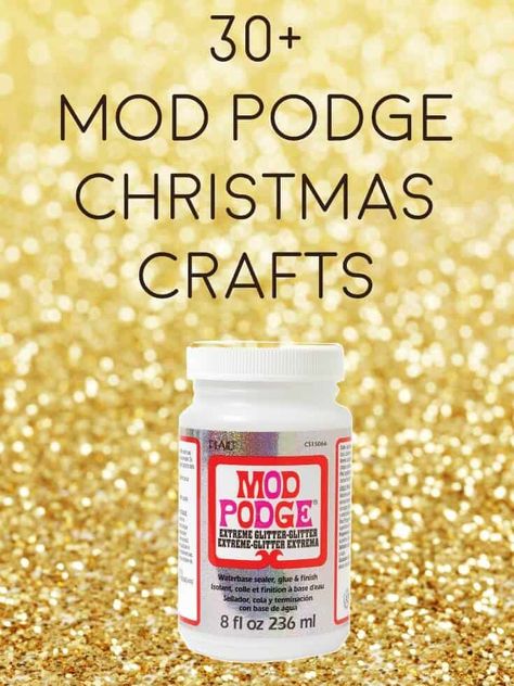 Crafts For Adults Easy, Mod Podge Projects, Diy Mod Podge, Mod Podge Crafts, Making Gifts, Crafts For Teens To Make, Christmas Magnet, Christmas Crafts For Adults, Christmas Wine Bottles