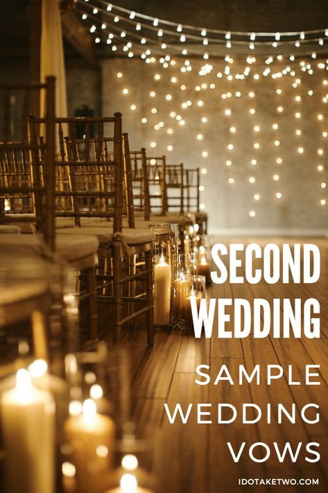 Swoon-worthy wedding dress inspiration. Trends, styles, celebrity dresses and gowns you get can for less. And of course, beautiful real weddings to drool over. Wedding Ideas For Second Marriage, Sample Wedding Vows, Unity Candle Ceremony, Wedding Ides, Wedding Ceremony Script, Second Marriage, Wedding Script, Second Wedding Dresses, Second Wedding