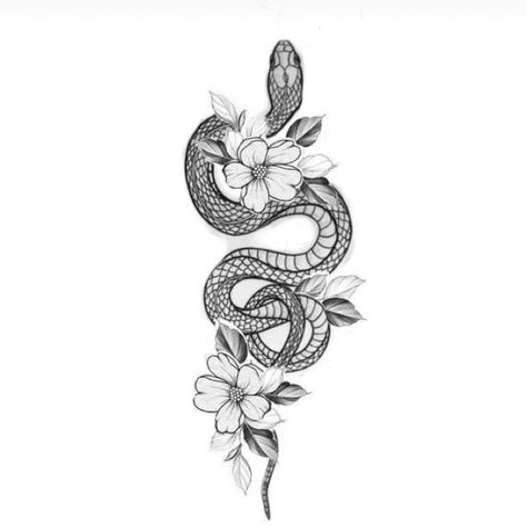 Snake And Flowers, Spine Tattoos For Women, Forearm Tattoo Women, Tattoo Women, Spine Tattoos, Forearm Tattoo, Tattoo Design, Tattoos For Women, Roses