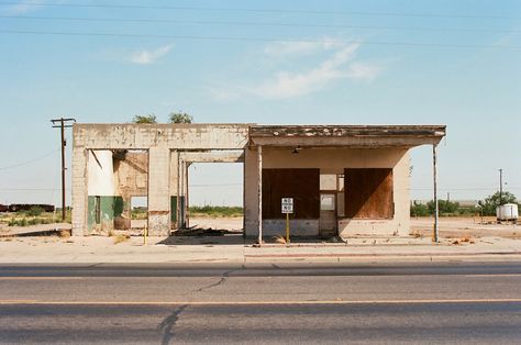 "The revolution the New Topographics has influenced many photographers in the way they perceive landscape photography. It changed the perspective of seeing a photograph without feeling emotion and no concepts to convey. One of the unconscious heir of New Topographics is Kat Swansey.  Kat Swansey is helping to rewrite the rural and forgotten Texas topographics, giving value to things that someone may deem trivial, placing interest in the forgotten corners of Texas." - Pellicola Magazine New Topographics Photography, Suburban Photography, Everyday Photography, New Topographics, American Bandstand, 1950s Dresses, Photography Landscape, Rural Landscape, The Revolution