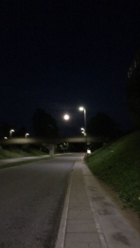 Picture Of Road At Night, Dark Sidewalk Aesthetic, Dark Road At Night, Walking Alone On The Road, Dark Roads Aesthetic, Sidewalk Pictures, Silence Pictures, Late Night Walks Aesthetic, Late Night Pictures