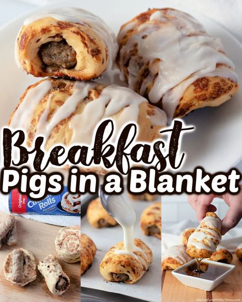 Breakfast Pig In A Blanket, Easy Sausage Link Recipes, Sausage In A Blanket Breakfast, Breakfast Sausage Pigs In A Blanket, Pigs In A Blanket Recipe Breakfast, Tailgate Food Breakfast, Christmas Morning Breakfast Ideas Kid, Breakfast Pigs In A Blanket Recipe, Sausage In A Blanket